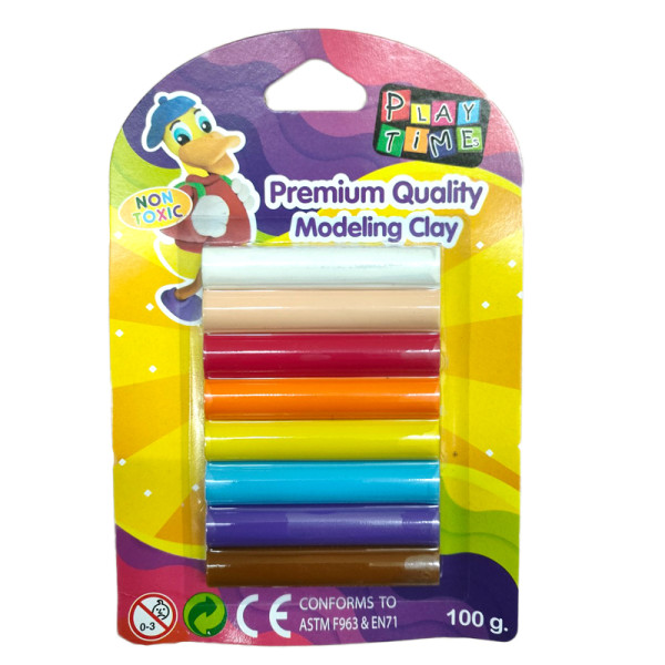 Đất nặn 8 màu 100g 002-8100 (Play Time)